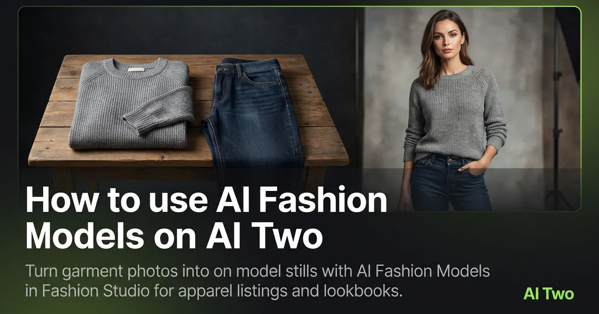 How to use AI Fashion Models on AI Two