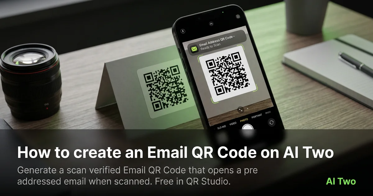 How to create an Email QR Code on AI Two