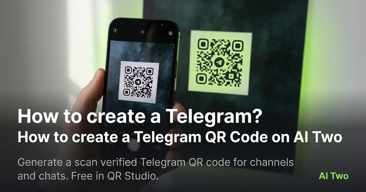 How to create a Telegram QR Code on AI Two