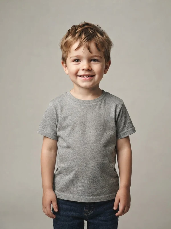 Milo — AI toddler model, European boy about 3 years old