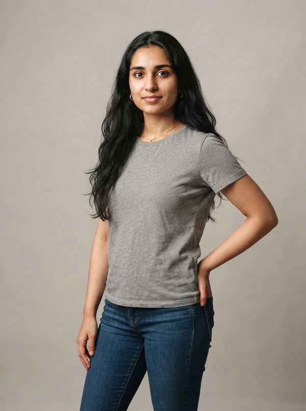 Zainab — AI fashion model, Pakistani woman in her early 20s