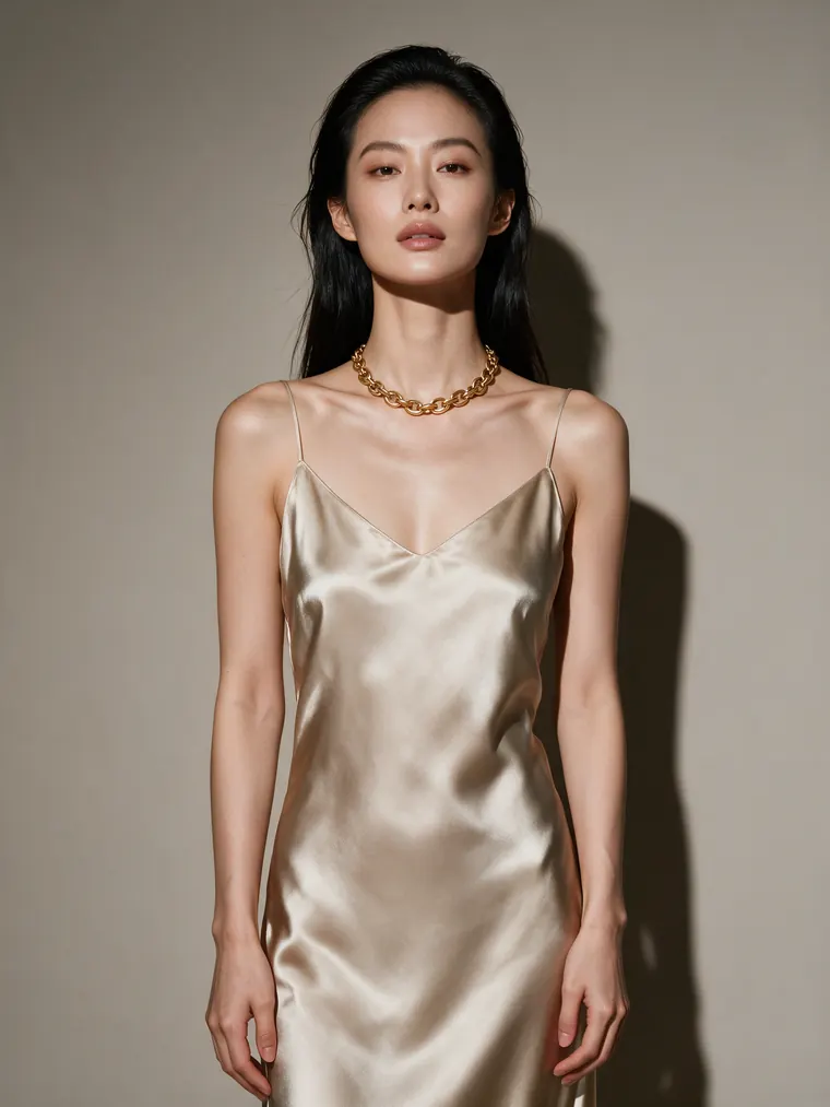 Necklace -> worn on skin after AI redesign