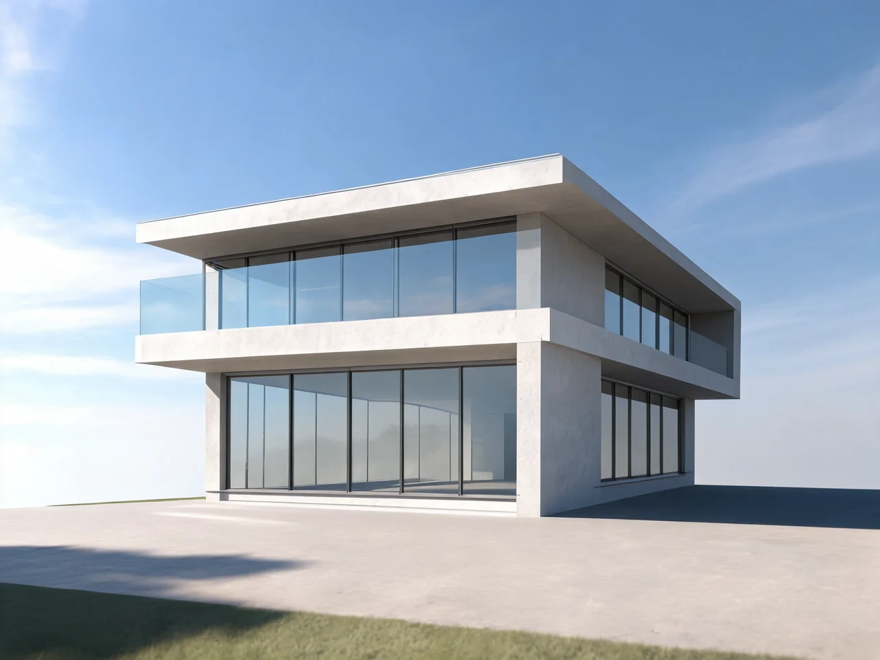 AI architecture: hand-drawn pencil sketch converted to a photorealistic render after AI redesign
