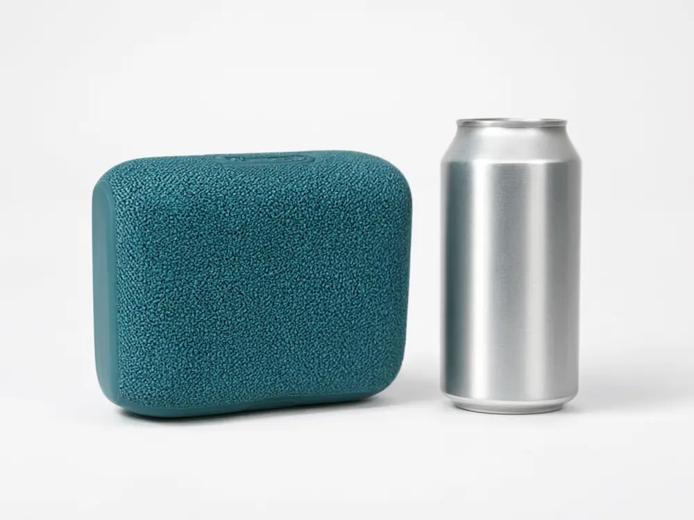 Amazon listing image result: product next to a soda can for scale after AI redesign