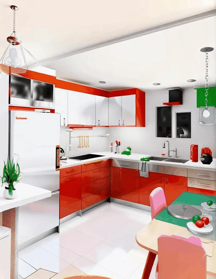 Kitchen restyle — layout kept, finish changed — after