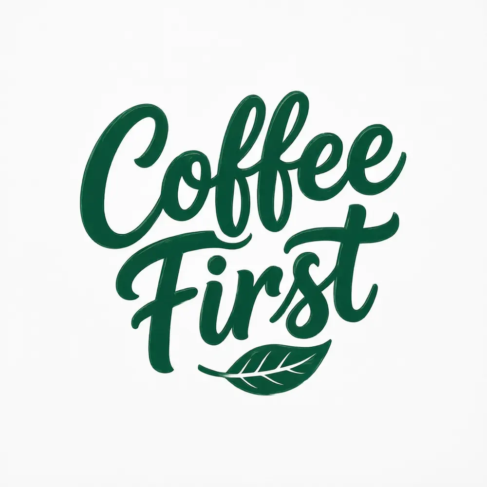 Mug mockup result: lettering quote on a cream mug on a breakfast table with a croissant before AI redesign