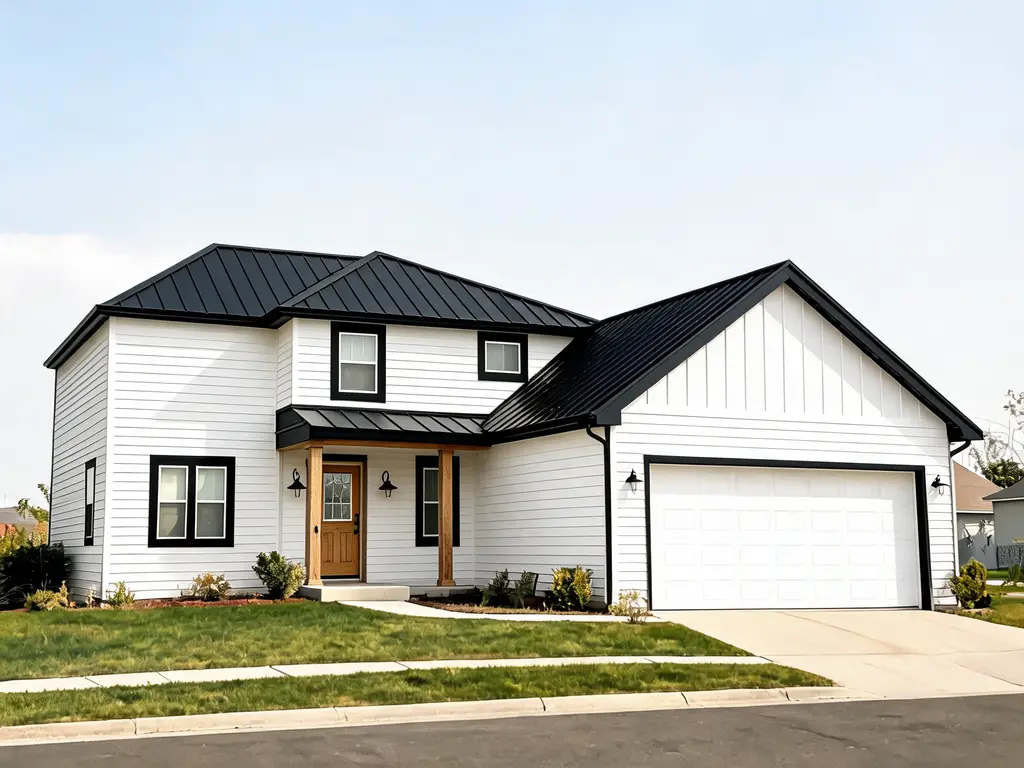 After: classic white modern farmhouse