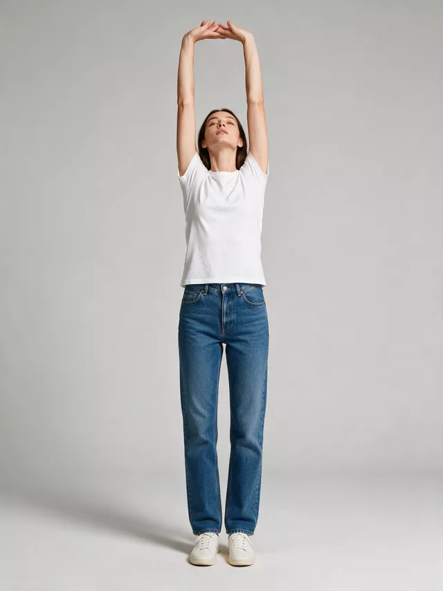Stretching pose